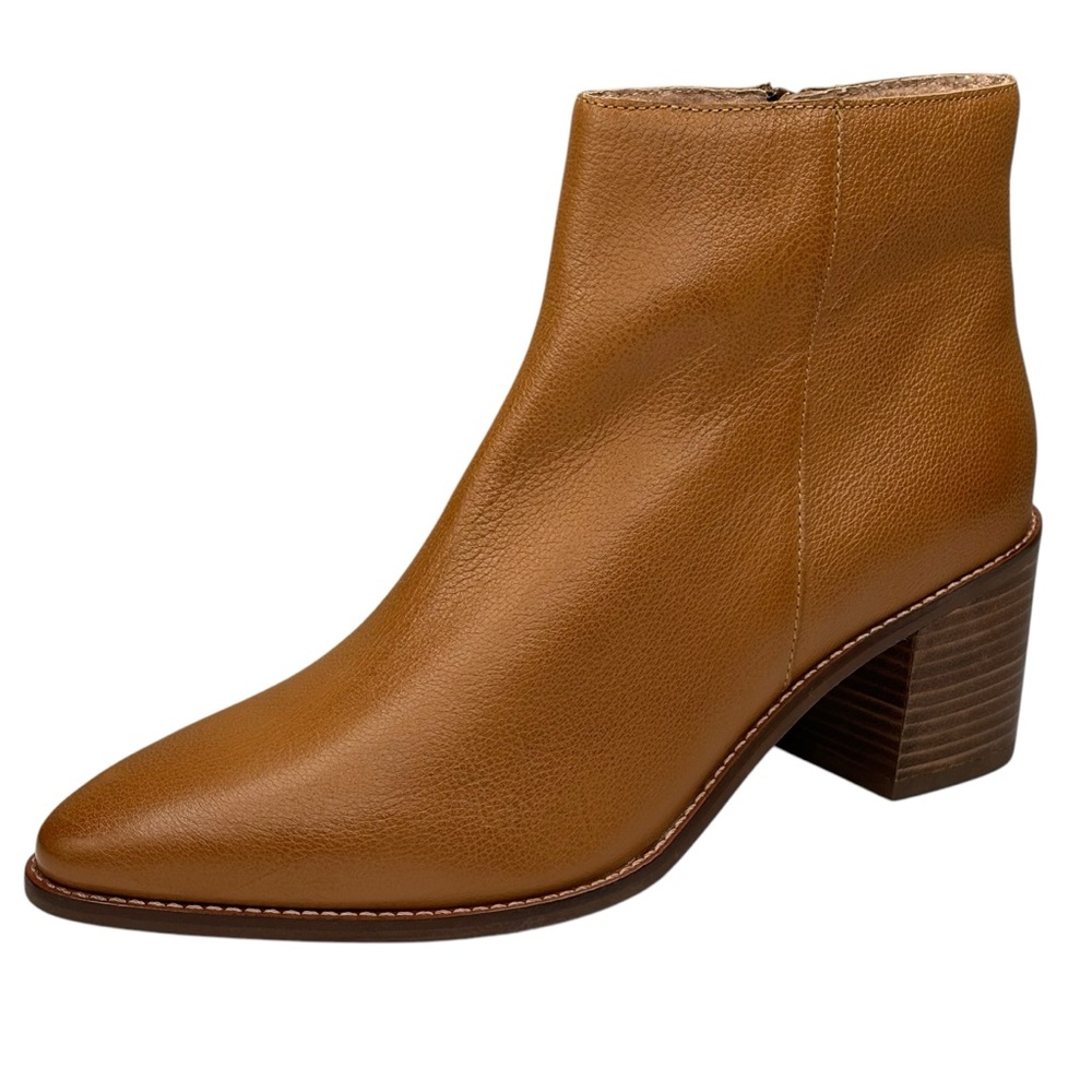 Revolve NEW leather boots Seychelles booties Pointed Toes Side Zip Size 8